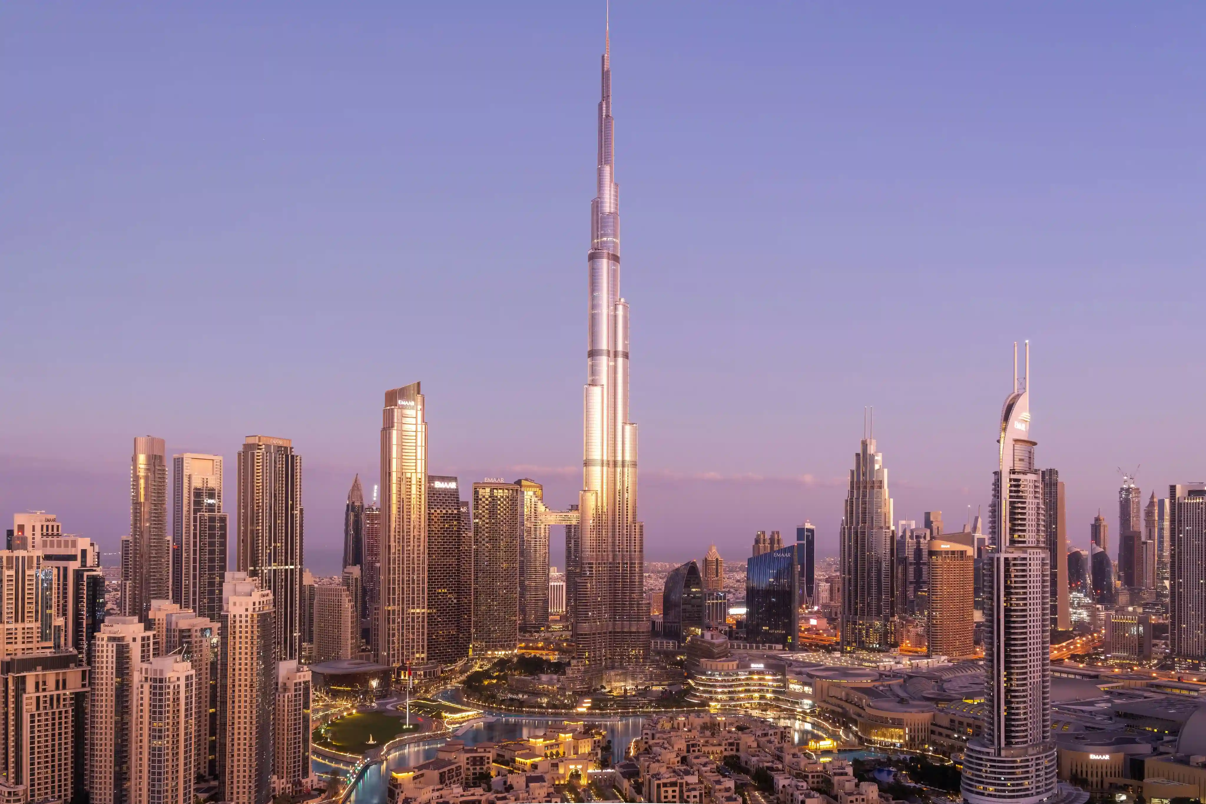 Dubai Marina skyline, UAE business hub